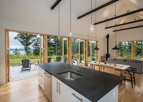 Prefabricated Villa , Luxury Two Storey Light Gauge Steel  integrated house