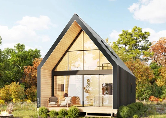 ISO 9001 Modern European Style Luxury Villa with Steel Frame modular home Kits