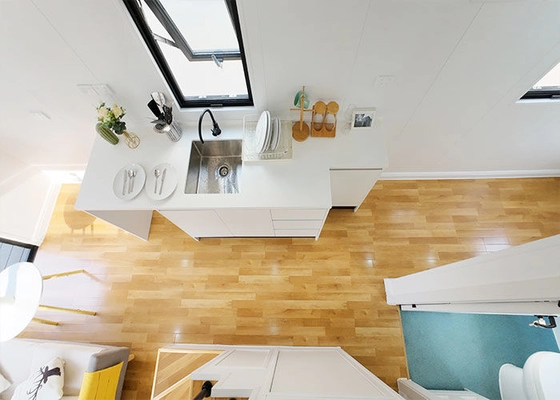 40 Ft Tiny House On Wheels DEEPBLUE Tiny House Company Prefab Movable House