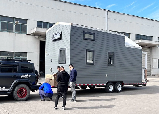 Pre Built Tiny Homes On Wheels With Trailer For Airbnb