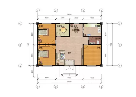 Earthquake Proof Light Steel Frame EPS Sandwich Tile Prefabricated House Kits