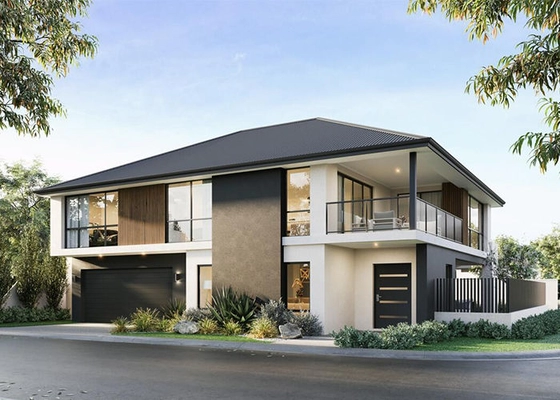 US / AS Modern Luxury Prefab House Easy Assembly 3 Bedroom Prefabricated House