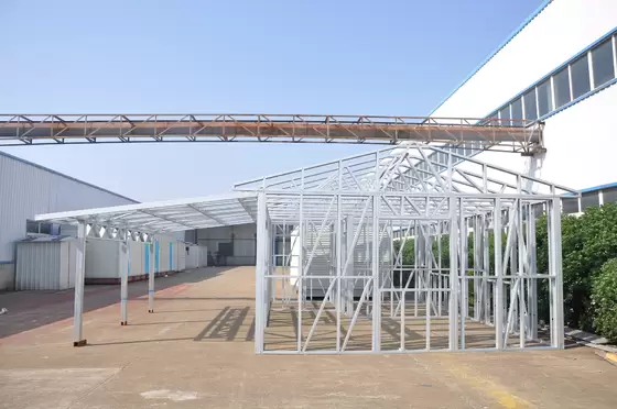China Advanced Light Steel Frame Structure Metal Car Sheds/ Waterproof Prefabricated Sheds
