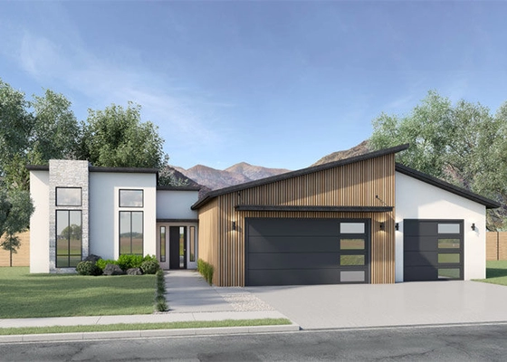 AS / NZS / USA Prefabricated Luxury Villas Durable Efficient Homes Light Steel Frame Hosue