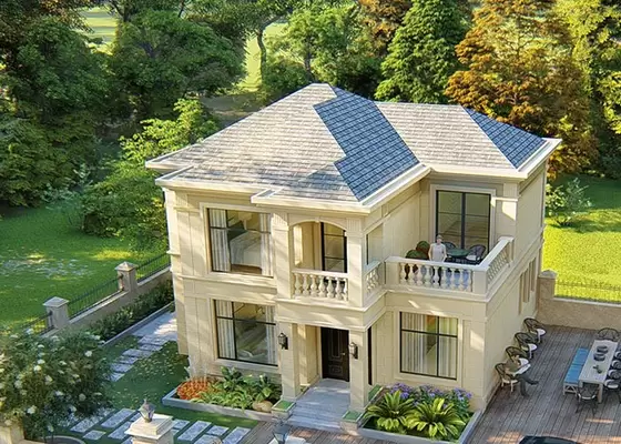 Water Proof Steel Prefab Homes Prefab Light Steel Frame House For Living