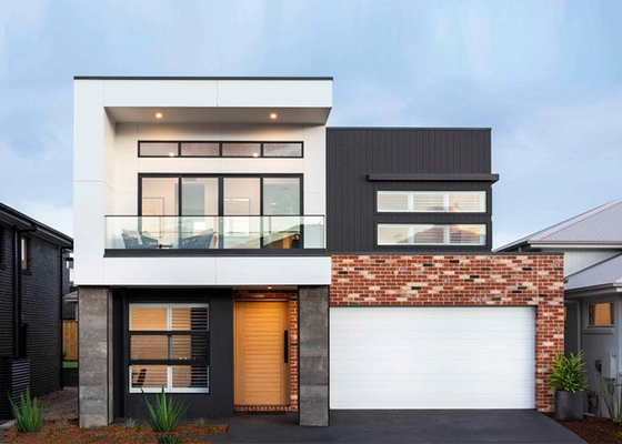 USA Standard  2 Storey Single Family Home Prefabricated Light Steel Framing House Luxury Villa