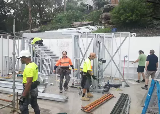 Luxury Design High Quality Prefab Light Steel Frame Five Story Houses Australia/American/EU Standard Homes