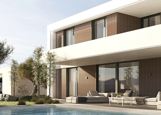 4 Bedroom Steel Structure Frame Building Prefab House Luxury Villa Steel House Kits