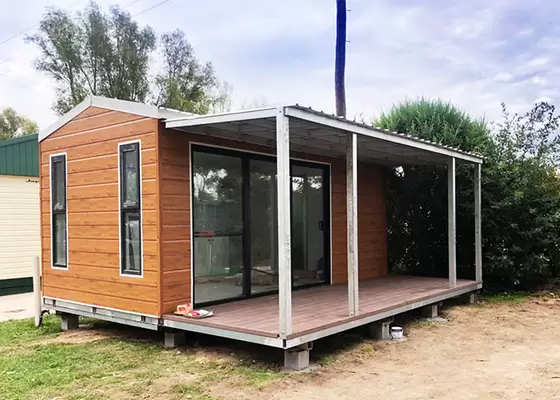 EU/USA/NZ/Australia Standard Light Steel Frame Modern Moveable Foldable House  Prefab Granny Flat