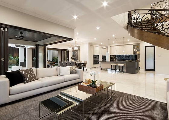 Factory Prefabricated Metal Steel House Custom Light Steel Framing House Villa With 4 Bedroom