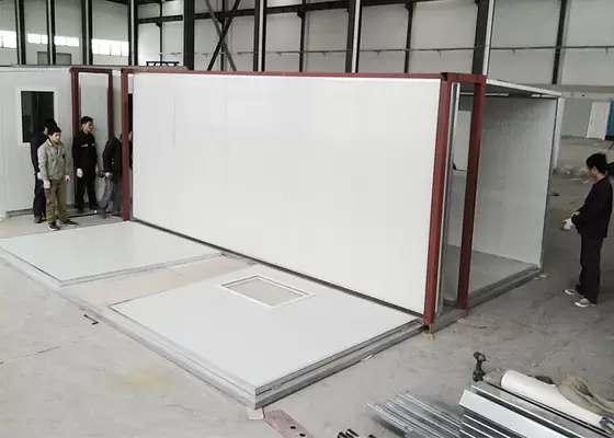 Foldable Movable Portable Emergency Shelter For After-Disaster Modular Light Steel Bunk House