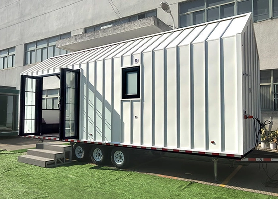 EN-1090 Beach Retreat Tiny House On Wheels With Bedroom Bathroom Outdoor Camping