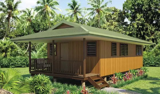 Large House Natural Prefabricated Wooden House With Comfortable Terrace Bedroom Luxury Villa