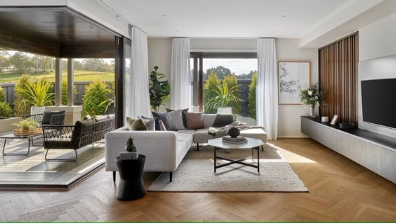 Luxury Prefabricated Villa High End Light Steel Mansion House 4 Bedrooms 2 Bathrooms Customizable Design