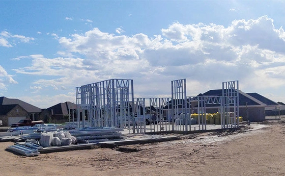 USA Standard Single Family Home Luxury Prefab Steel Frame Homes With Australian Standard