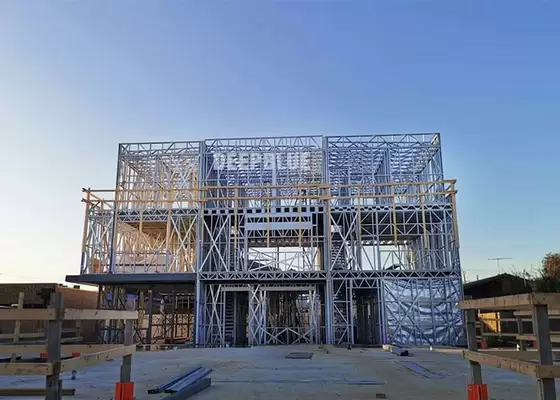 Prefab HomeUltra Modern Prefab Townhouse Apartment In Light Steel Frame Home