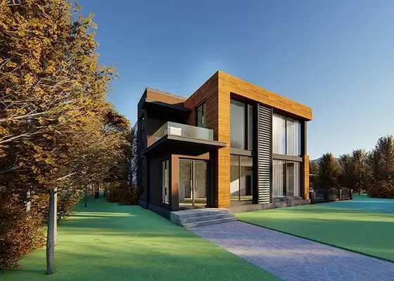 Fiber Cement Board Luxury Prefab Houses Ultra Modern Prefab Homes Prefab Home Kits