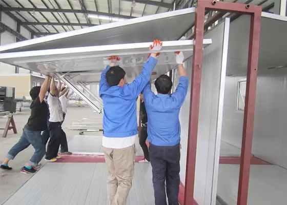 Emergency Shelter For Families, Portable Emergency Housing For Emergency Accommodation steel frame insulation