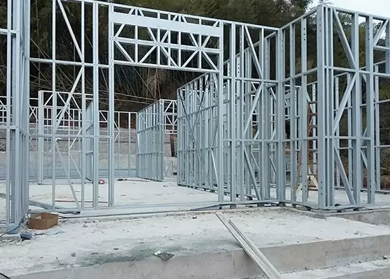 AS/NZS  Style Light Steel Villa / Light Steel Frame Pre Manufactured Homes