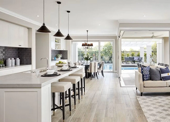 AU / NZ Standard Light Gauge Steel Villa Prefabricated Durable Homes Luxury Design