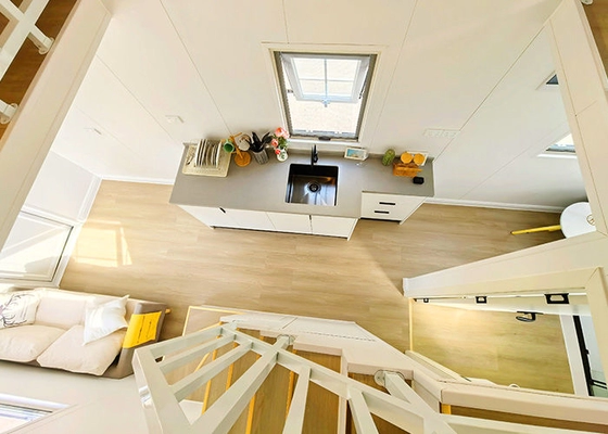 Tiny Prefabricated Mini House Portable Mobile Home Trailer Houses On Wheels