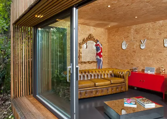 Cold Formed Steel Frame Prefabricated House Garden Studio For Office Hotel for Rent