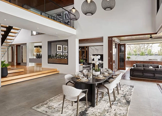 Luxury 4 Bedroom Pre Fabricated Villa Prefab House With Light Steel Frame House Ktis