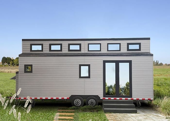Modern Prefab Modular Home Luxury Caravan Tiny House On Wheels Shipped By 40 FR Shipping Container