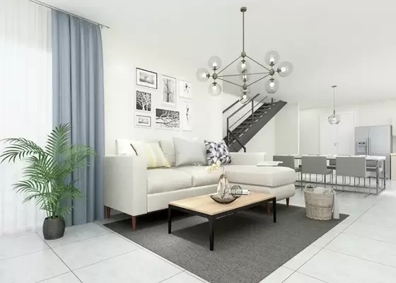 Two Story Modular Homes Prefab Villa Steel Frame House With Beautiful Decoration