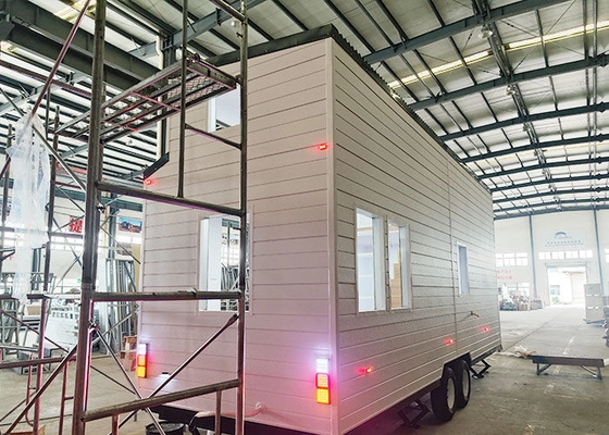 Cheap Prefab Tiny House With Solar Panels 2 Bedrooms 2 Bathrooms Mobile Home For Sale