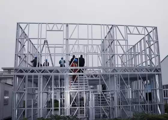 EU/USA/NZ/Australia Standard Light Steel Frame Prefabricated Kit Home For South American