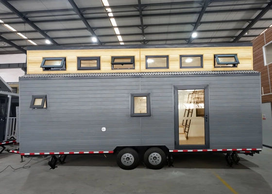 Prefabricated Modular Home Tiny Home On Wheels With Light Steel Frame