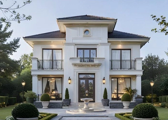 NS / AS Luxury Modern Villa Prefab Homes Light Steel Frame Structure