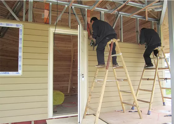 Small Modular Prefabricated Hotel , Overwater Bungalow With Light Steel Frame Custom House With New Design