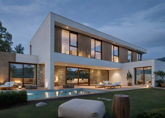 AS / US Steel Frame House Kits And Plans Prefab House Steel Modular Homes