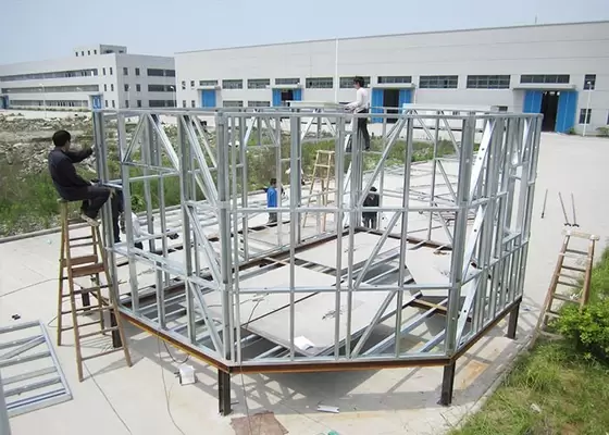 Heat Insulation Prefab Home Beach Bungalows , Customized Light Steel Bungalow