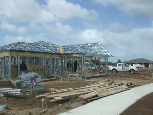 Durable Prefabricated House , Professional design of  light Steel Frame Houses