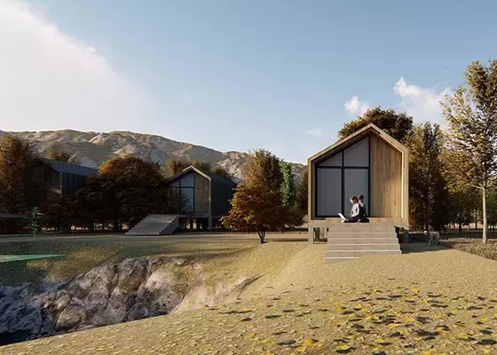 Prefab Steel Framing Cabins Mass - Customizable Prefabricated Luxury Cabin