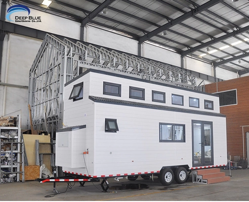 Affordable Tiny House Cabin Prefabricated Home With 2 Bedrooms Tiny House On Wheels