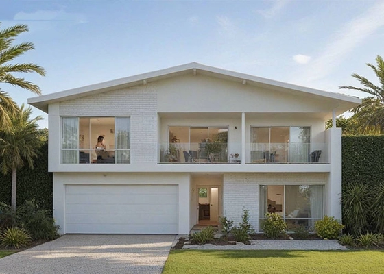 NZ / AS Prefab Modern 3 Bedroom Steel Structure Prefabricated Villa Modular House