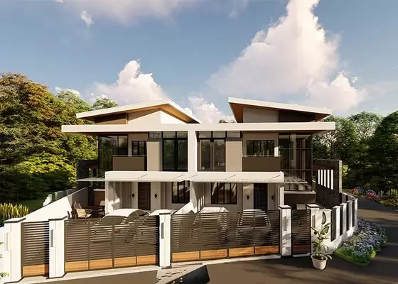 Two Floors Of The Light Steel Prefab Modern Homes Prefabricated Light Steel Structure Houses