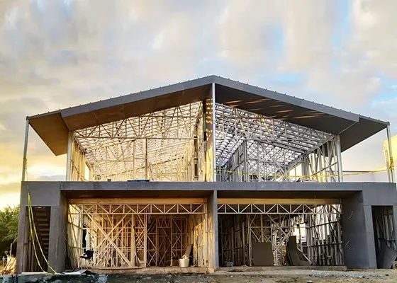 Australia Standard Prefab Houses 4 Bedrooms Home Light Villas Steel Frame House Kits