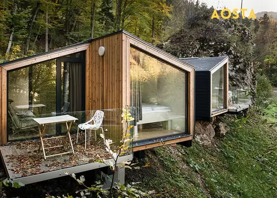 Q550 Standard Steel Hotel Prefabricated House Kits with Light Steel Framing