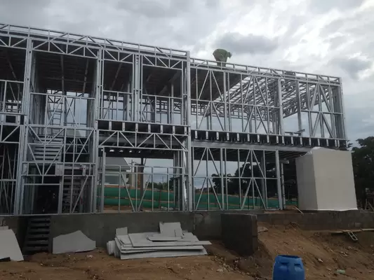 Quick Install Prefabricated House , Metal Prefabricated Housing Modules
