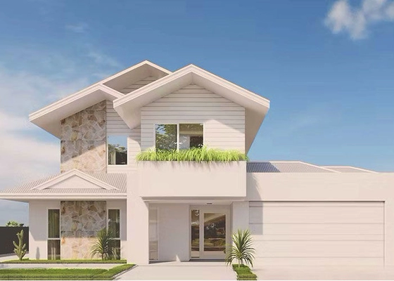 Luxury Prefab House Single Family Home Prefabricated House Luxury 2 Story Customizable Steel House Kits