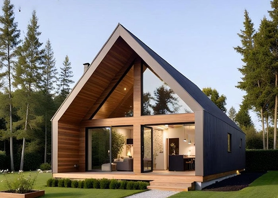 Prefabricated Cabins With Light Steel Framing Beautiful Wooden House Resort Bunglalow