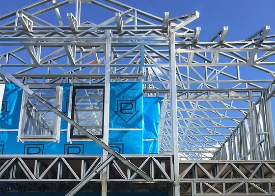 Prefabricated Rural Villa With Light Steel Frame , Quick Assemble Prefab Modular Housing