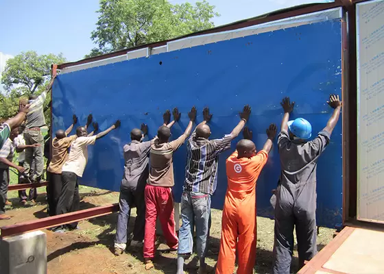 Deployable Portable Emergency Shelter, Light Steel Foldable House Youth Emergency Survival Shelter