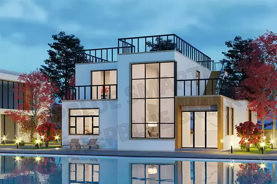 Energy Saving Affordable Prefab House Steel Structure Villa Prefabricated Villas