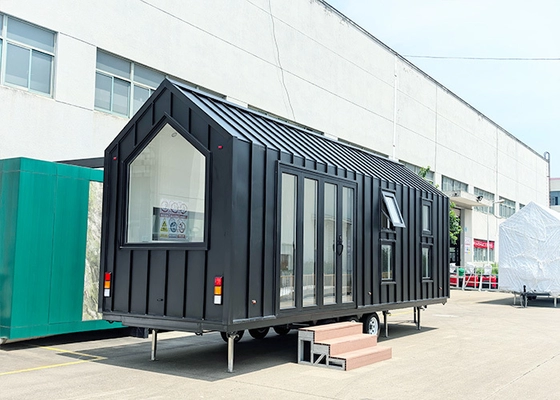 Modular Mobile Home Tiny House On Wheels With Prefabricated Steel Structure 2350*8000mm